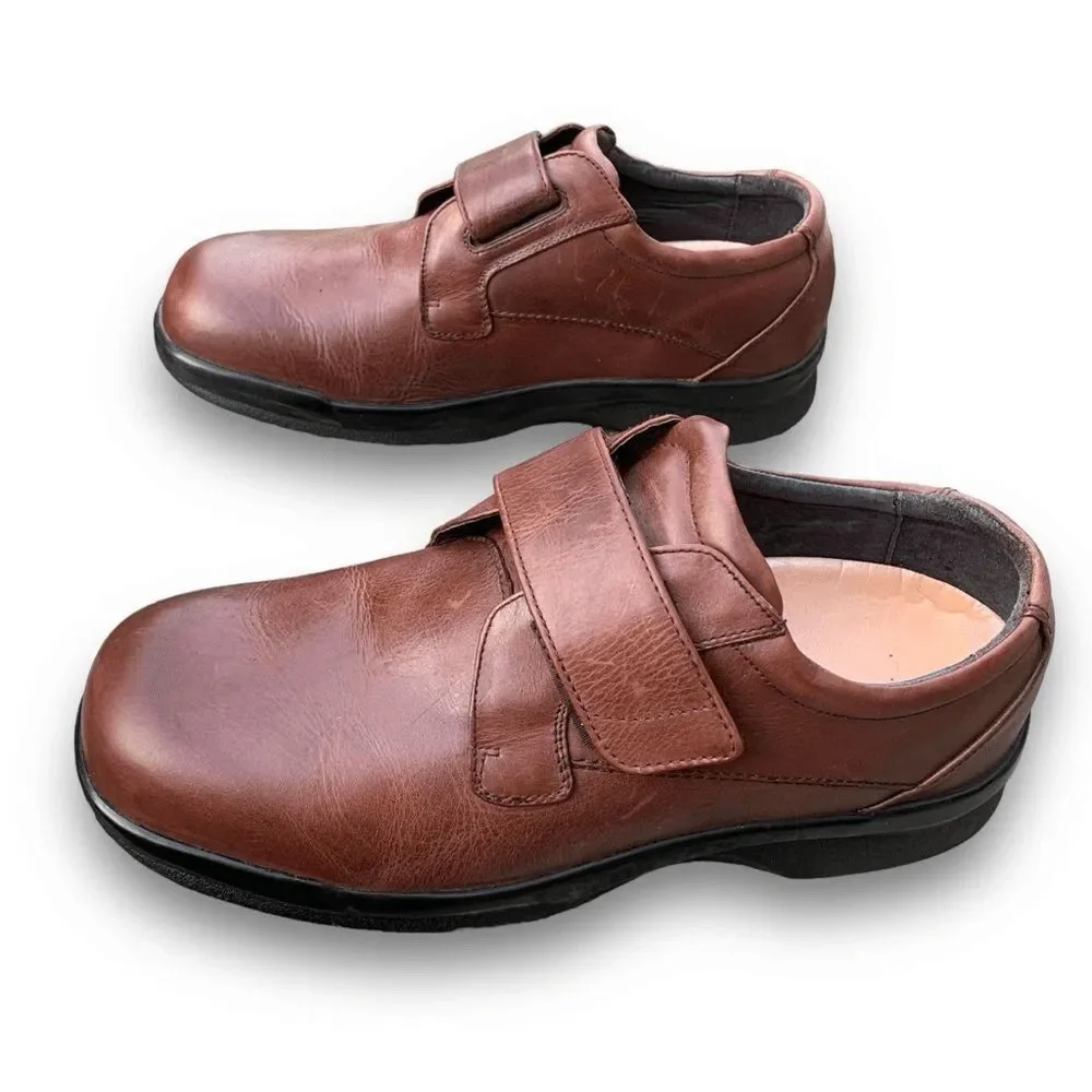 Apex Ambulator Biomechanical Single Strap Brown Leather Men’s size 12 X-Wide